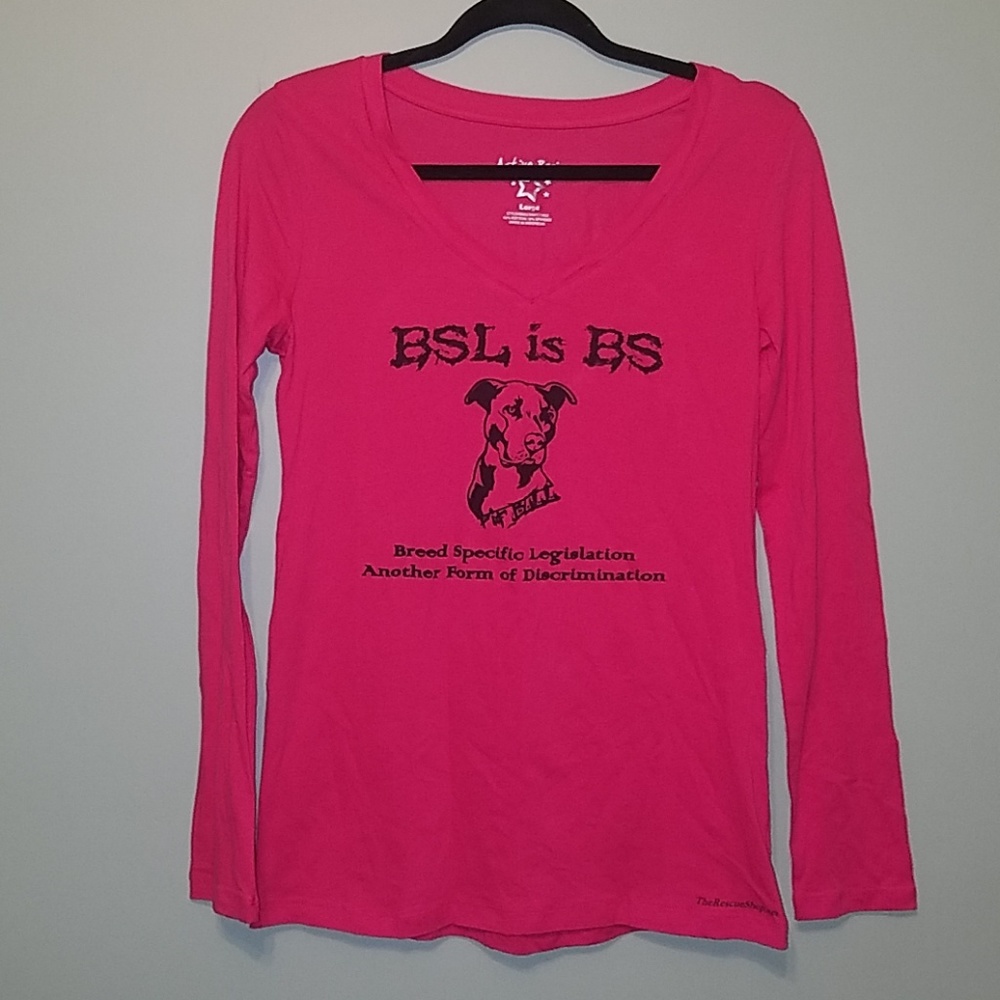 Pitbull shirt. BSL is BS. Size Large